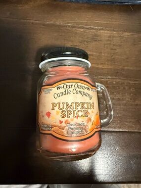Pumpkin Spice Candle Mug Jar Fall Scent Our Own Candle Co